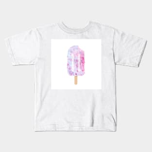 Ice cream. Fruit and berry ice cream on a stick. Watercolor illustration Kids T-Shirt